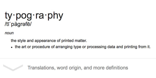 10 Typography Terms You Need to Know