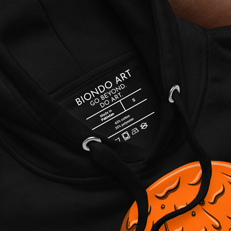 Paint Drip: Orange Skull