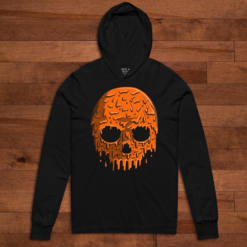 Paint Drip: Orange Skull