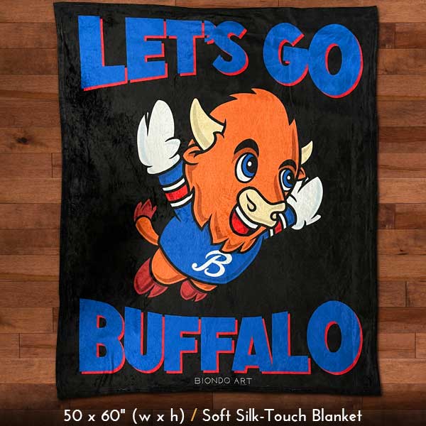 Let's Go Buffalo Blanket