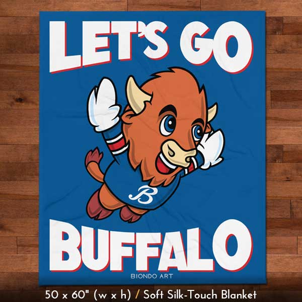 Let's Go Buffalo Blanket