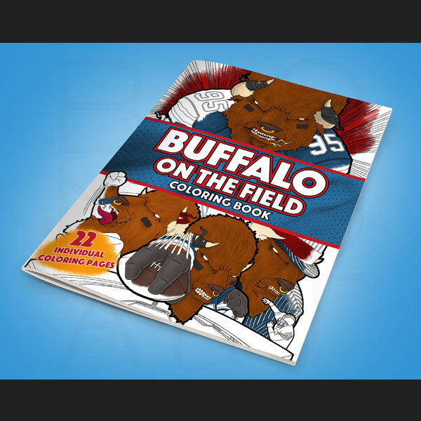 Buffalo On The Field Coloring Book