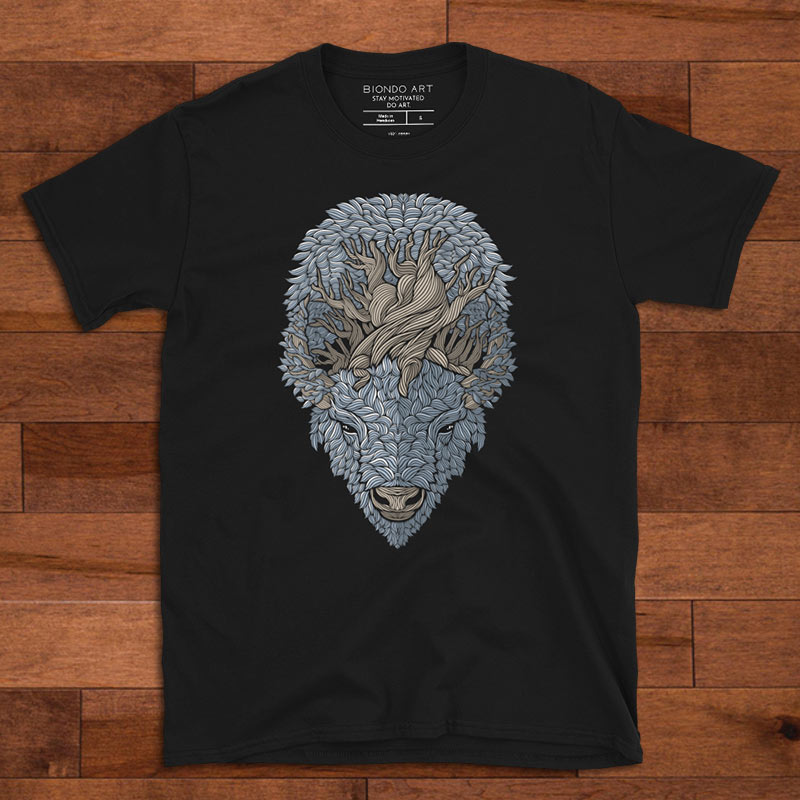 Buffalo Roots Buffalo Roots T-Shirts and Hoodies | Buffalo Art | Graphic Tee – Biondo Art