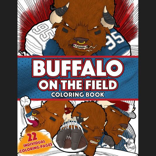 Buffalo On The Field Coloring Book
